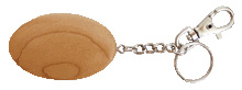 Porte-clef en bois ovale