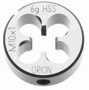 Filière de taraudage métrique fin HSS  Acier 70 kg Orion
