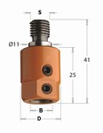 Adaptateur de perçage CN pour mèche  Queue M10-11 degrés CMT Orange Tools