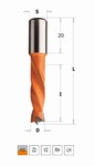 Mèche à tourillonner carbure borgne  57,5 mm 4 gorges CMT Orange Tools