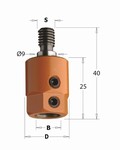Adaptateur de perçage CN pour mèche  Queue M8-9 degrés CMT Orange Tools