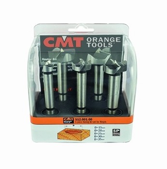 Coffret de 5 mèches à façonner acier  Q10 mm CMT Orange Tools