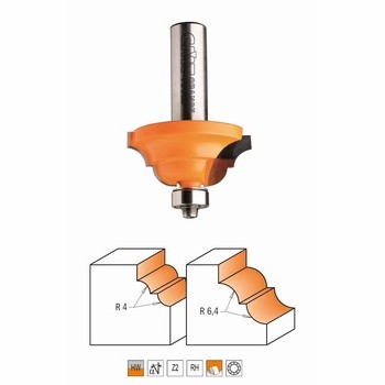 Fraise pour moulures décoratives - cabure - roulement CMT Orange tools