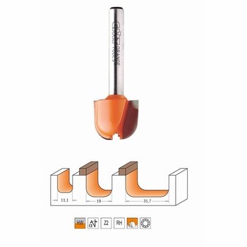 Fraise pour plateaux en bois - carbure CMT Orange tools