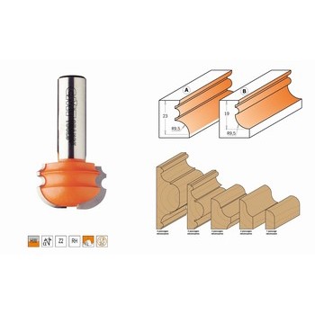 Fraise de profilage universel - convexe - carbure CMT Orange tools