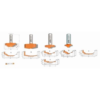 Fraise pour montants - carbure CMT Orange tools