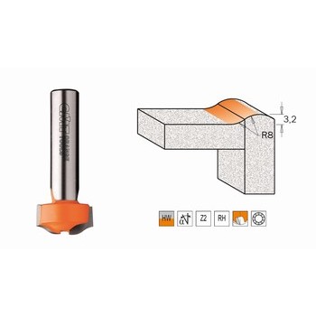 Fraise pour usiner les bords sur matériaux composites - carbure CMT Orange tools