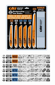 Jeu de 32 lames scie sabre CMT Orange Tools
