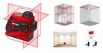 Niveau laser automatique rouge 3D 360° - 30M