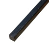 Barre profilée carré 12x2mm longueur 2m lisse en acier laminé brut