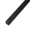 Barre profilée carré 16x16mm longueur 2m lisse en acier laminé brut